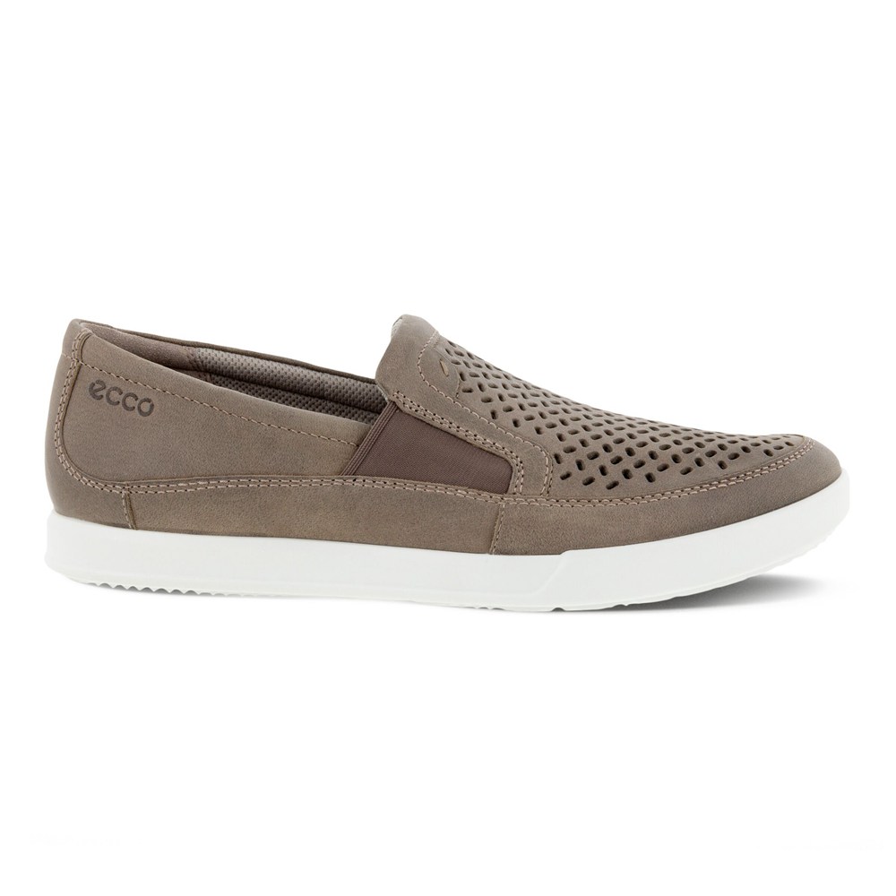 ECCO Mens Slip On Grey - Cathum - MAK-640389